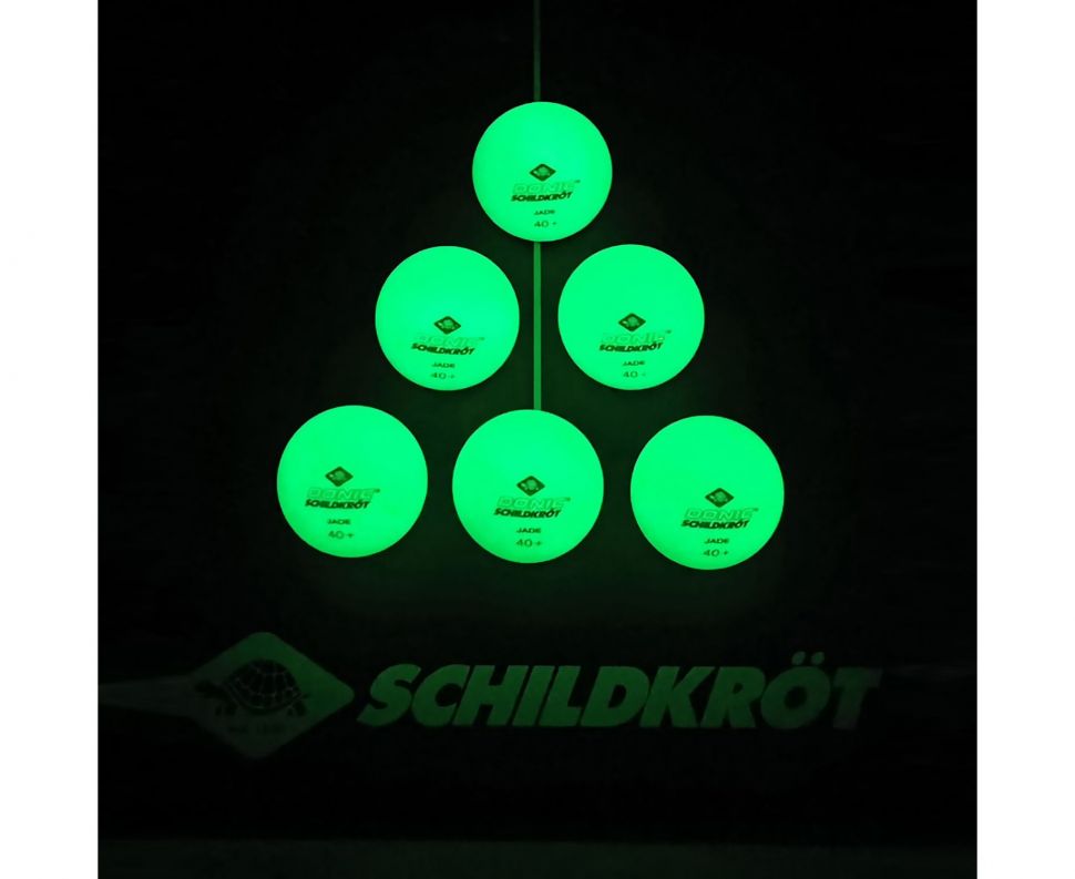 Мячики для настольного тенниса DONIC GLOW IN THE DARK 40+, 6 шт, (зеленые) Мячики для настольного тенниса DONIC GLOW IN THE DARK 40+, 6 шт, (зеленые)