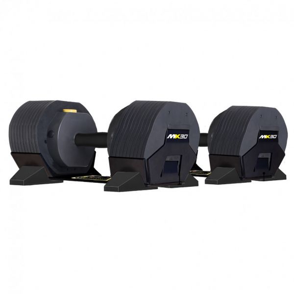Гантели регулируемые MX Select MX30 13,9 кг (черные, шаг 1,2 кг) Пара -  2 штуки